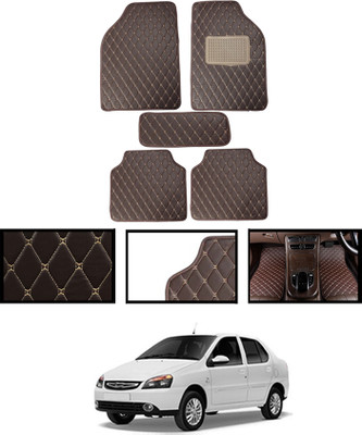 ABJD Leatherite Standard Mat For  Tata Indigo(Brown)