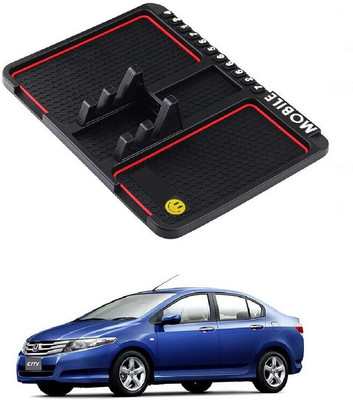 GS Grow n Shine Rubber Standard Mat For  Honda City i-Vtec(Black)