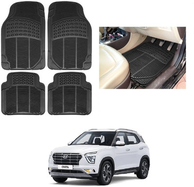 ROSHNEER ENTERPRISES Rubber Standard Mat For  Hyundai Creta(Black)