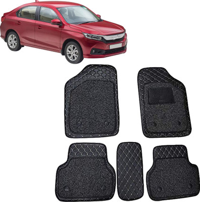 INSURE AUTOMOTIVE Leather 7D Mat For  Honda Amaze(Black, Beige)