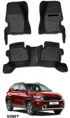 onefit enterprises Leatherite 7D Mat For  Kia Sonet(Black)