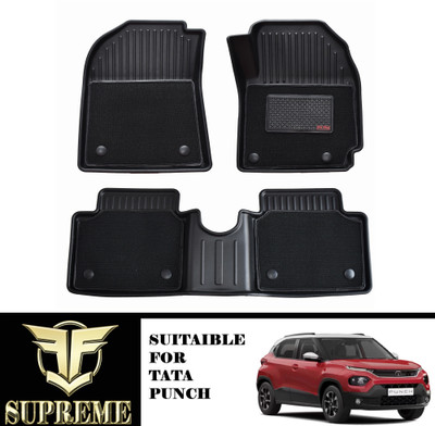 Fit Fly TPV Tray Mat For  Tata Punch(Black)
