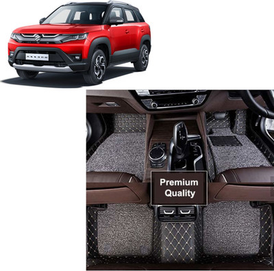 INSURE AUTOMOTIVE Leather 7D Mat For  Maruti Suzuki New Brezza, Universal For Car(Black)