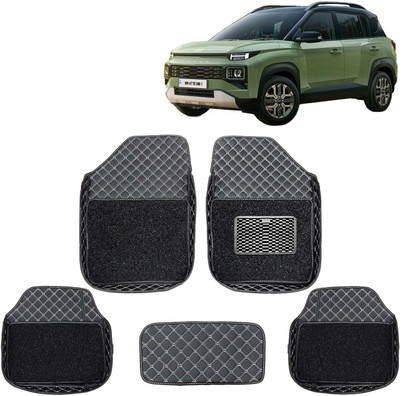 TOFIT ENTERPRISE Leatherite 7D Mat For  Hyundai Exter(Black)