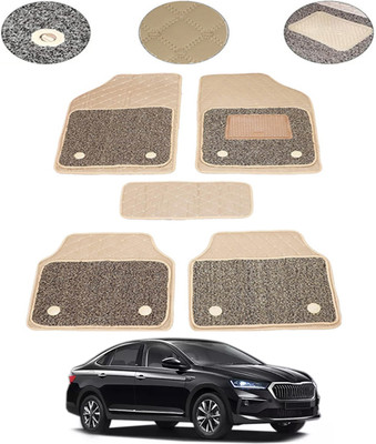 MSNP Leatherite 7D Mat For  Skoda Universal For Car(Beige)