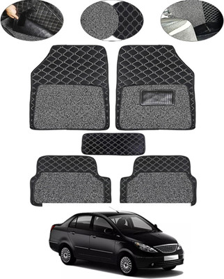 MSNP Leatherite 7D Mat For  Tata Manza(Black)