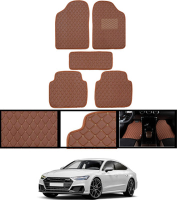MSNP Leatherite Standard Mat For  Audi S7(Brown)
