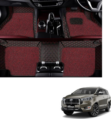 Autoclow Leatherite 7D Mat For  Toyota Innova Crysta(Red, Red)