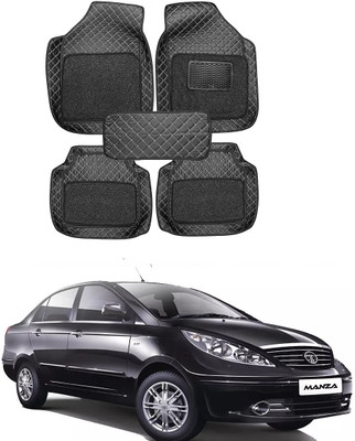 arneja trading company Leatherite 7D Mat For  Tata Manza(Black)