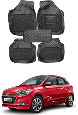 arneja trading company Leatherite 7D Mat For  Hyundai Elite i20(Silver, Black)