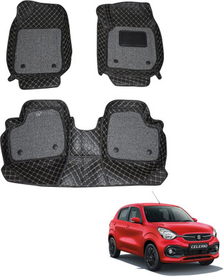 Fit Fly Leather 7D Mat For  Maruti Celerio(Black)