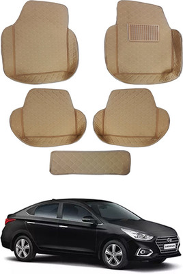 RKPSP Leatherite 7D Mat For  Hyundai Verna(Beige)