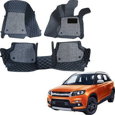 KUNTAIL Leather 7D Mat For  Maruti Vitara Brezza(Black)