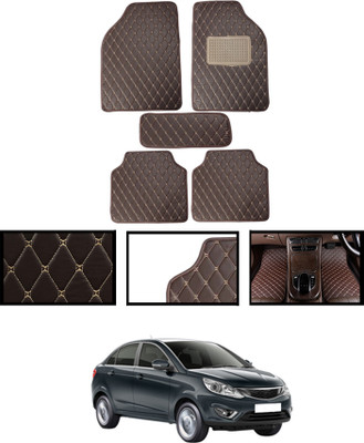 MSNP Leatherite Standard Mat For  Tata Zest(Brown)