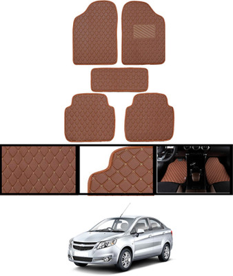 AYW Leatherite Standard Mat For  Chevrolet Sail(Orange)