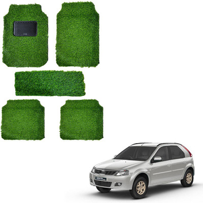 Oshotto Rubber, Plastic Standard Mat For  Mahindra Verito(Green)