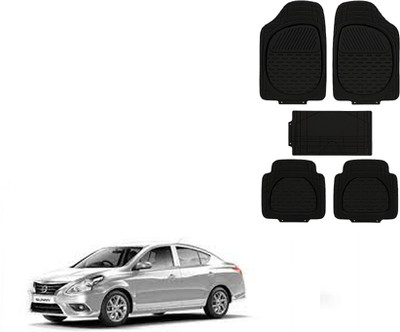 Autorepute Rubber Standard Mat For  Nissan Sunny(Black)
