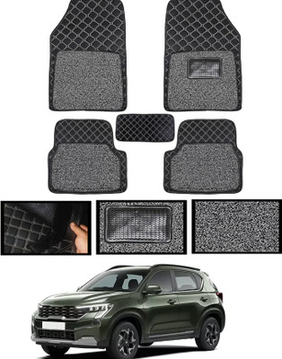 MATIES Leatherite 7D Mat For  Kia Sonet(Black)