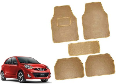 AUTO PEARL Polyester Standard Mat For  Nissan Micra Active(Beige)