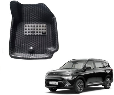 ROSHNEER ENTERPRISES PVC Tray Mat For  Kia Carens (6 Seater)(Black)