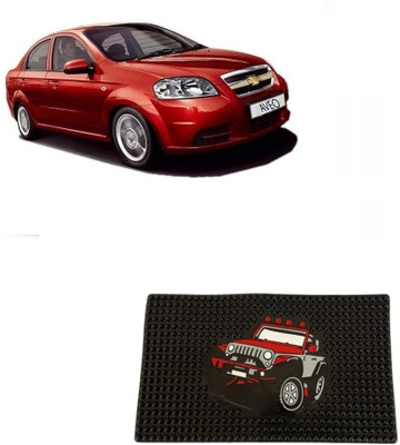 Arnejaa Rubber Standard Mat For  Chevrolet Aveo(Black)