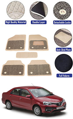 MATIES PVC 7D Mat For  Mitsubishi Etios(Beige)