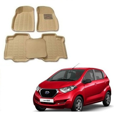 KBTR Plastic 3D Mat For  Datsun Redi GO(Beige)