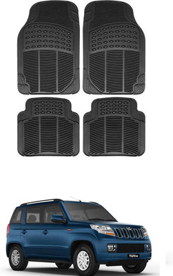 FKOK Rubber, Silicone Standard Mat For  Mahindra Universal For Car(Black)