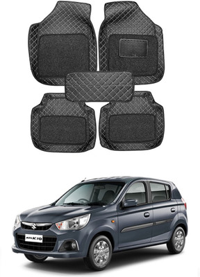 arneja trading company Leatherite 7D Mat For  Maruti Suzuki Alto K10(Silver, Black)