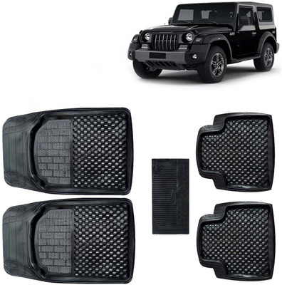 Kingsway PVC Tray Mat For  Mahindra Thar(Black)