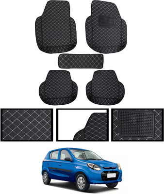MSNP Leatherite Standard Mat For  Maruti Suzuki Alto 800(Black)