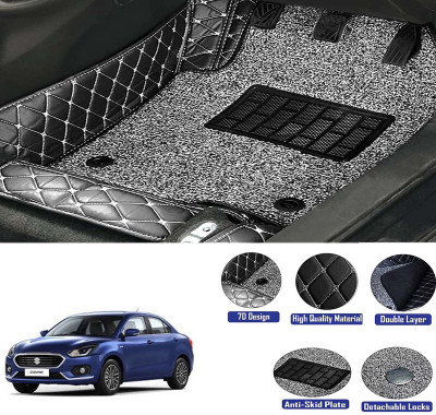 Woltra Leather 7D Mat For  Maruti Swift Dzire(Black)