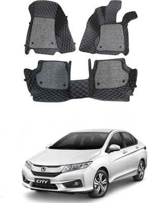 TOFIT ENTERPRISE Leatherite 7D Mat For  Honda City(Black)