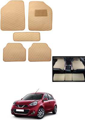 MATIES Leatherite Standard Mat For  Nissan Micra(Beige)