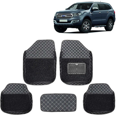 Kingsway Leatherite 7D Mat For  Ford Endeavour(Black)