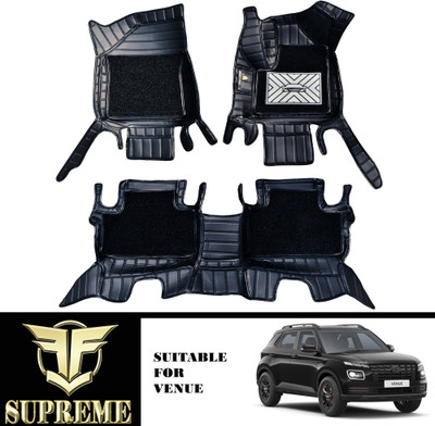 Fit Fly Leather 9D Mat For  Hyundai Venue(Black)
