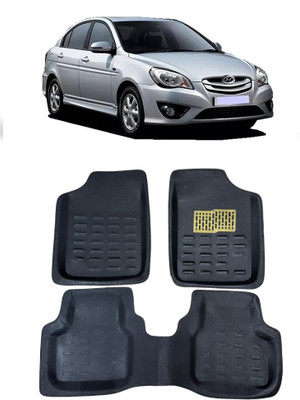 Arnejaa Polyutherine 3D Mat For  Hyundai Verna Transform(Black)
