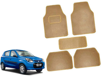 AUTO PEARL Polyester Standard Mat For  Maruti Alto 800(Beige)