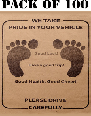 PlayKith Paper Disposable Paper Mat For  Universal For Car(Brown)