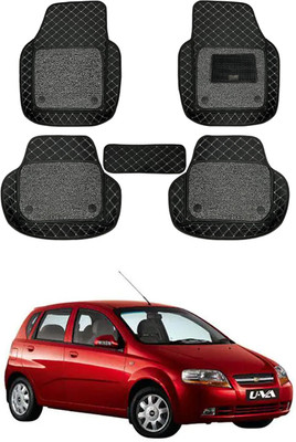 RKPSP Leatherite 7D Mat For  Chevrolet Aveo U VA(Black)