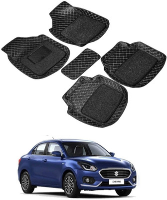 Autocom Leatherite 7D Mat For  Maruti Suzuki New Dzire(Black)