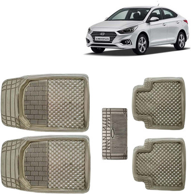 Kingsway PVC Tray Mat For  Hyundai Verna(Brown)