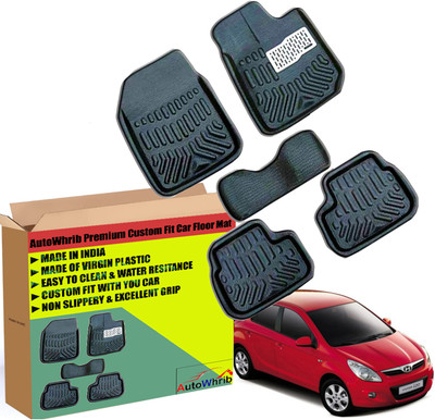 Autowhrib Plastic 3D Mat For  Hyundai i20 Active(Black)
