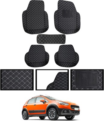 MSNP Leatherite 7D Mat For  Fiat Avventura(Black)