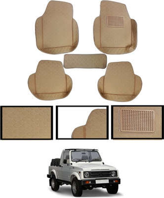 AYW Leatherite 7D Mat For  Maruti Suzuki Gypsy King(Beige)