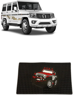 ARNEJA Rubber Standard Mat For  Mahindra Bolero(Black)