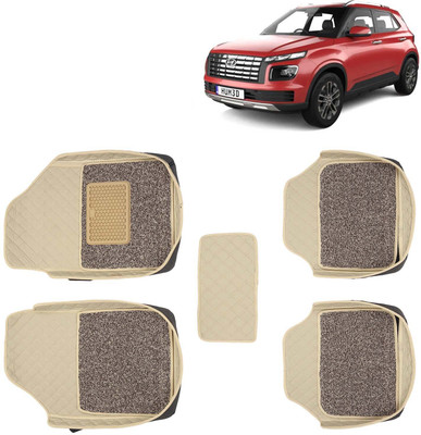 Kingsway Leatherite 7D Mat For  Hyundai Venue(Beige)