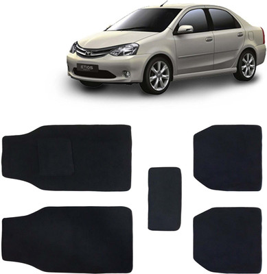 Kingsway Fabric Standard Mat For  Toyota Etios(Black)