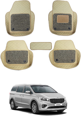 RKPSP Leatherite 7D Mat For  Kia Carnival(Beige)