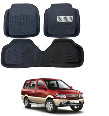 ROSHNEER ENTERPRISERS PVC 3D Mat For  Chevrolet Tavera(Black)
